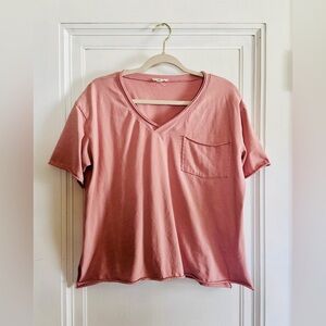 Easel oversized v neck top